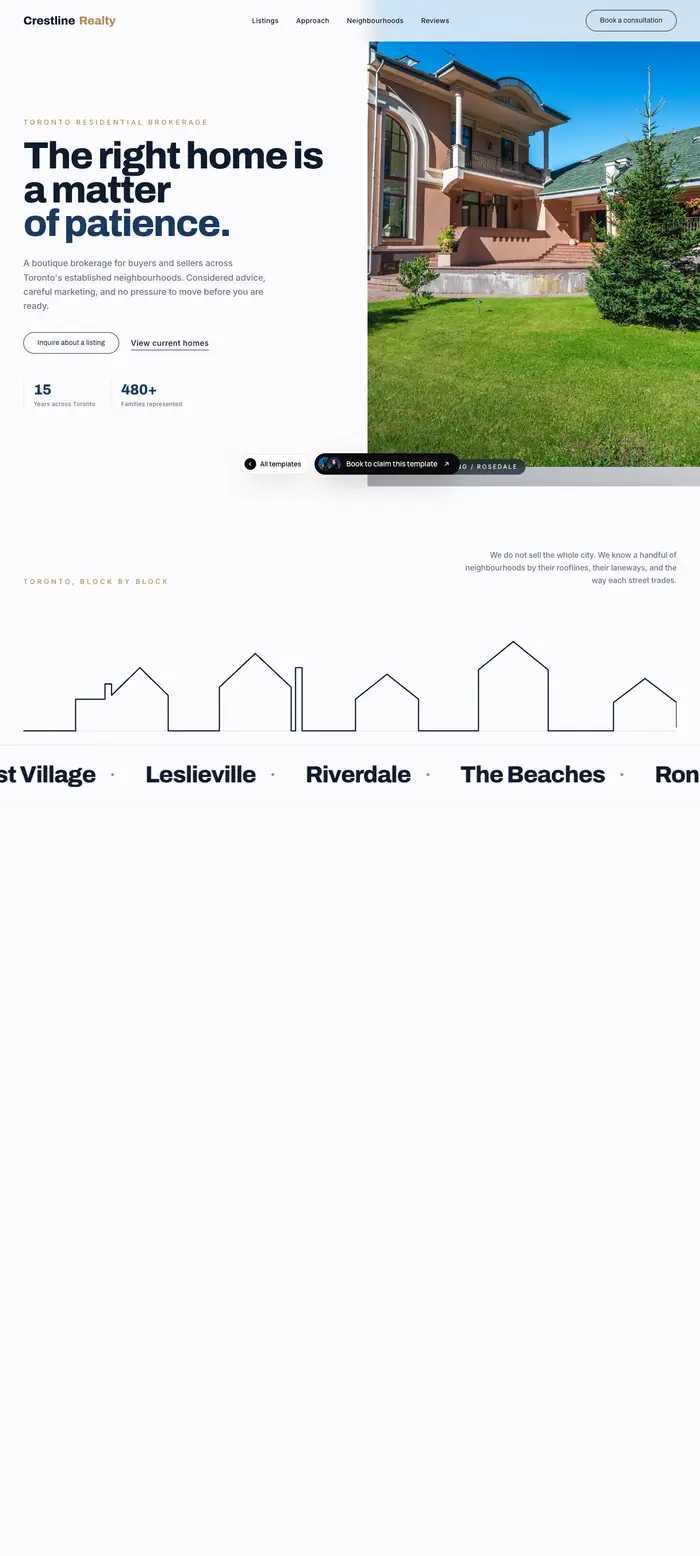 An estate agent: the right home is a matter of patience, over a listing and a neighbourhood map